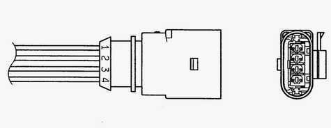 Lambdasauerstoff-O2-Sensor hinten OS085-96435 4-Draht - BRANDNEU - 5 JAHRE GARANTIE - Bild 2 von 2