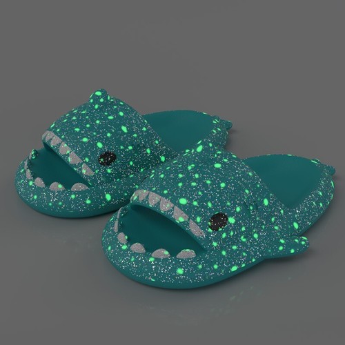 Pantofole luminose divertenti scivoli squalo infradito casa scarpe outdoor sandali morbidi - Foto 73 di 204