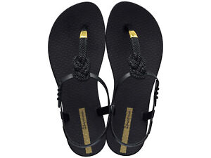 Ipanema-Toe-Separator-Sandals-Bath-Shoes-Class-Glam-II-Fem-Black-NEW