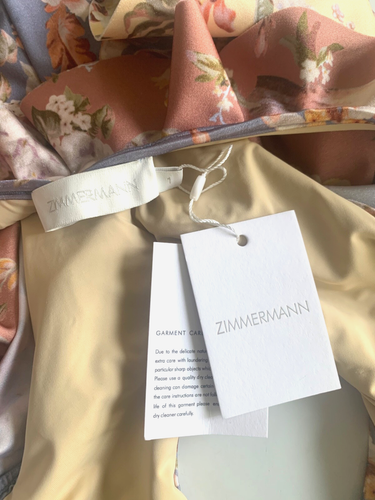 ZIMMERMANN Swimsuit AU 1 WATERFOWL Frill Ruffles 1-Piece Swim Floral Cut Out NWT - Picture 12 of 12
