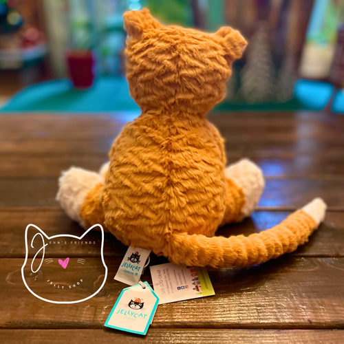Jellycat FUDDLEWUDDLE GINGER CAT New BNWT RARE & HTF Plush Kitten Stuffed Toy - Foto 8 di 12