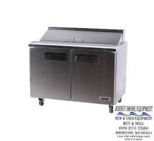 Bison BST-48 48" Sandwich Prep Table - 2 Door - 12 cu. ft.
