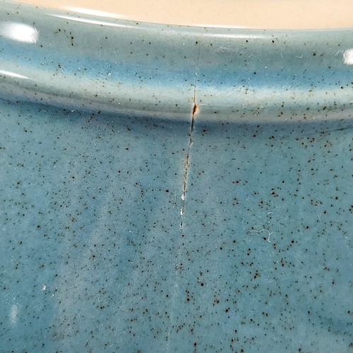 DAMAGED Fashion Manor Anemone Creamer Sugar Bowl 4.5in Tan Turquoise Stoneware - Picture 17 of 18