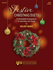 BOBER FESTIVE CHRISTMAS DUETS MUSIC BOOK LEVEL 1 PIANO DUET SONGBOOK NEW ON SALE