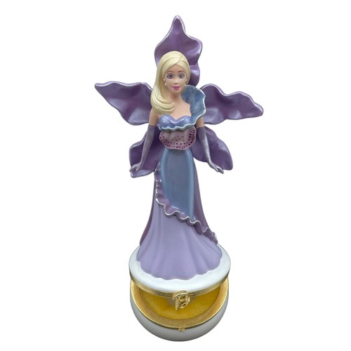 2002 Mattel Avon exklusive blonde Barbie Blume Schmuckschatulle Orchidee Sammlerstück - Bild 7 von 9