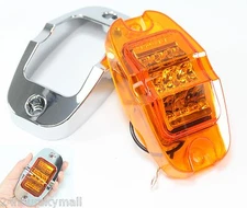 Amber Mid-Turn Clearance Side Marker +++ Bright LED Light Truck Trailer w Bezel