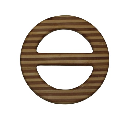 Soporte de cortina de bambú alrededor de 16 cm Ø abrazaderas de madera abrazaderas de 2 colores abrazaderas de raya - Imagen 2 de 2