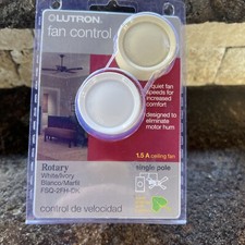 Lutron FSQ-2FH-DK Electronics Rotary On/Off Fan-Speed Control , White