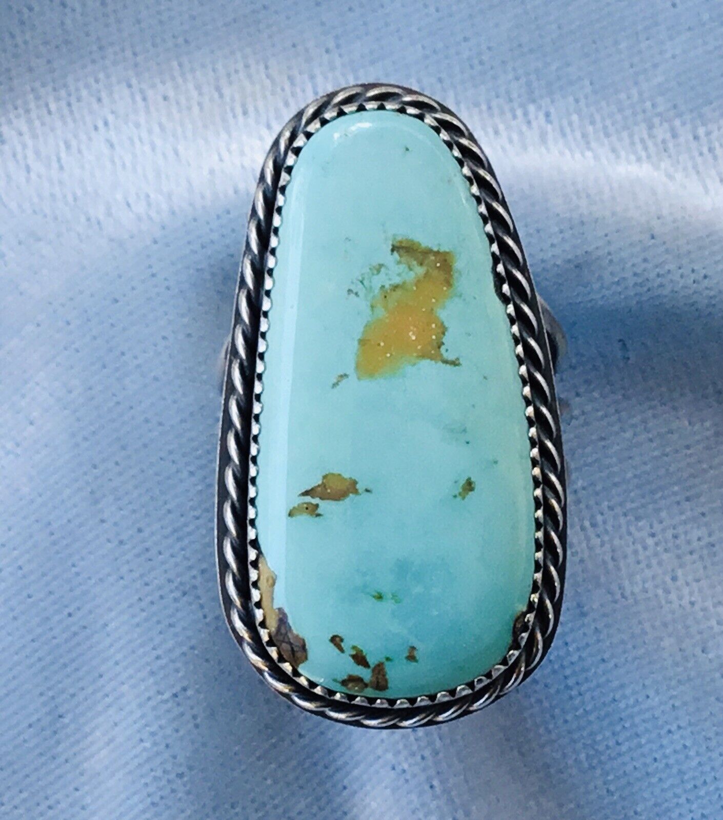 Our shop OFFers San Francisco Mall the best service Classic Southwestern Handcrafted Natural Nevada Ring S Turquoise