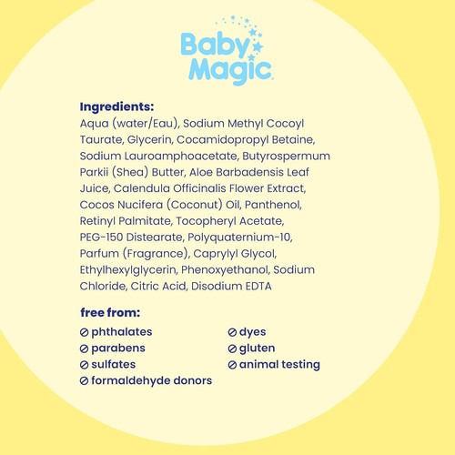 Baby Magic feuchtigkeitsspendende Haar- & Körperwäsche, 30 Flüssigunzen - Bild 8 von 8