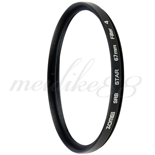 ZoMei 67mm Star-Effect Cross Starburst Twinkle Lens + 4+6+8 Points Star Filter - Picture 2 of 12
