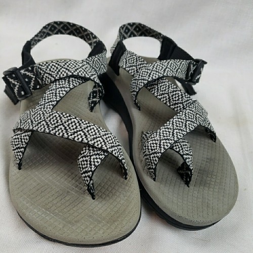 Chaco Z Cloud 2 Z2 Size 6 Women Gray Black white Sport Sandal - Picture 1 of 7