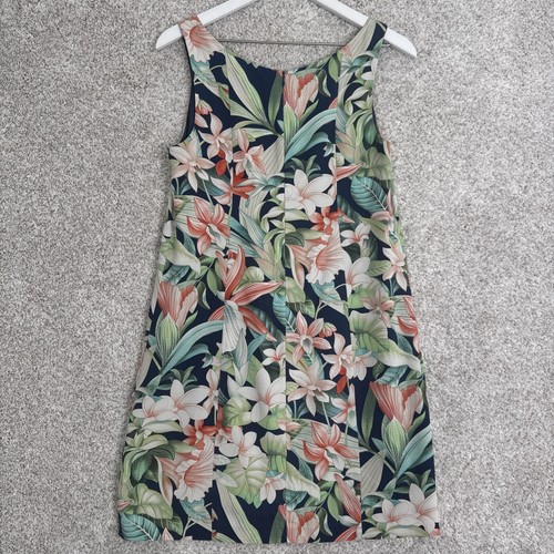 Tommy Bahama Silk Tropical Floral Print Shift Dress Size 4 Lined - Picture 5 of 14