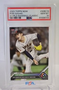 【PSA10】 2023 Topps Now Team Japan WBC20 2023 Topps Now World Baseball Classic #WBC19 ROKI SASAKI
