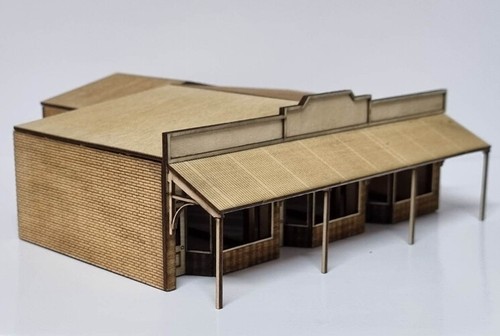 Trackside Models - SM1043 - HO Scale - Laser Cut "The Shops" - Picture 3 of 6