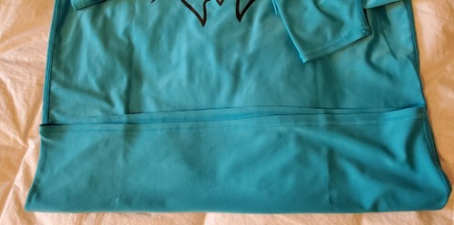 Seahawaii Monkskin Watershirt lunga Slv surf adulto M isole tartarughe marine acqua teal - Foto 5 di 14