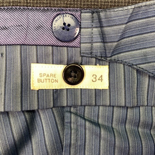 Incotex Wool Dress Pants Mens 34x31 Charcoal Gray Check Slim Tapered Italy - Picture 22 of 24