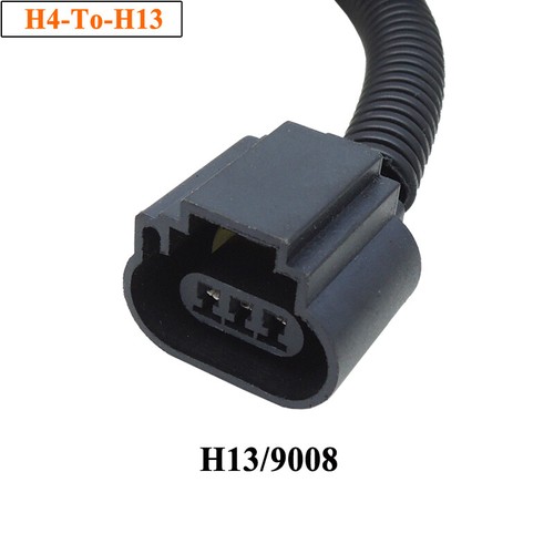 2 H4 9003 To H13 Pigtail Headlight Conversion Harness Sockets for Ford GMC Dodge - Picture 3 of 4