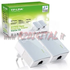 TL-PA411 ADAPTER POWERLINE KIT LAN NETWORK ETHERNET 600Mbps WIRELESS EXTENSION