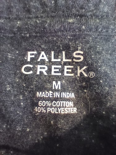 Falls Creek Women's Shirt Size M Blue Long Sleeve Shoulder Buttons - Picture 4 of 9