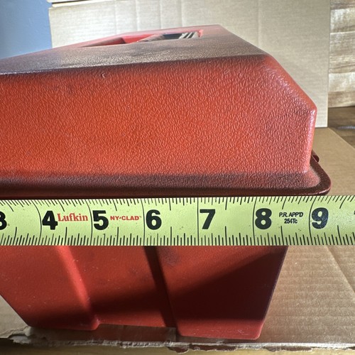 Akro Mils 19 Zoll rot Werkzeugkoffer mit Ablage Doppelriegel abschließbar Vintage - Bild 17 von 18