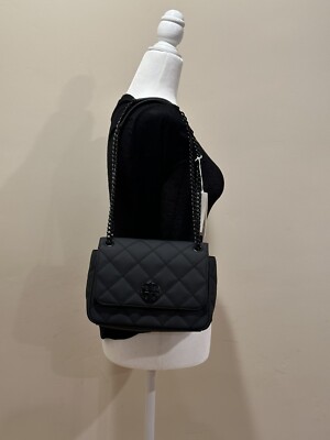 Tory Burch Authentic Willa Matte Small Shoulder Bag Black Tory Burch Authentic Willa Matte Small Shoulder Bag Black