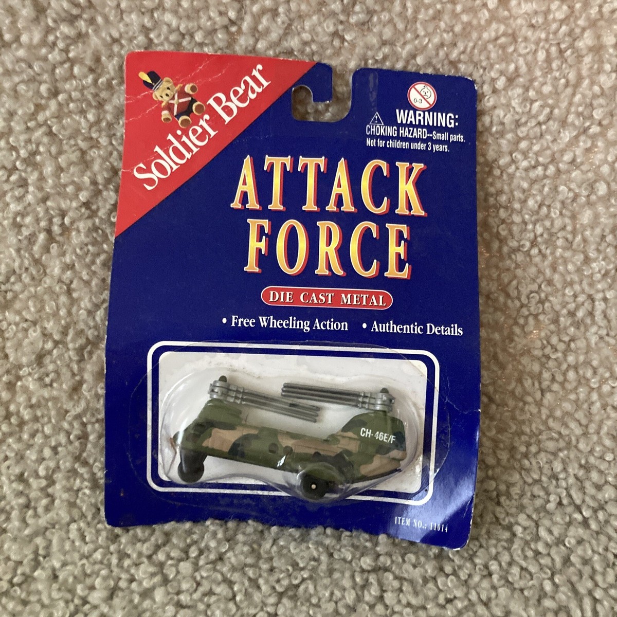 Road Tough Attack Force MOC No 1608 Army Jeep Diecast Yat