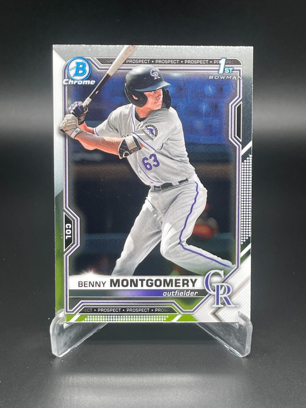 Benny Montgomery 2021 Bowman Draft 1st Bowman Chrome Rockies BDC-84 - Free Ship