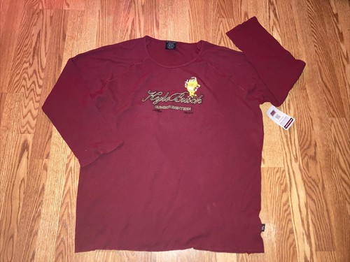 Kyle Busch 2XL Nascar M&M’s Thermal Sweatshirt Long Sleeve NOS Y2K Deadstock - Picture 2 of 9