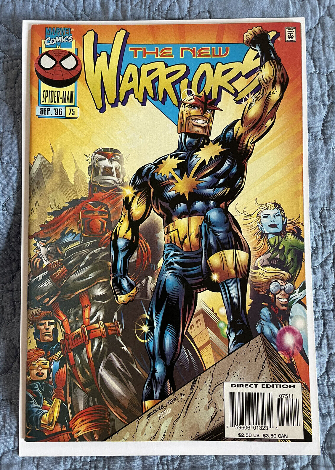 MARVEL COMICS The New Warriors #75 High Grade NM- 1996 (9.2) Patrick Zircher