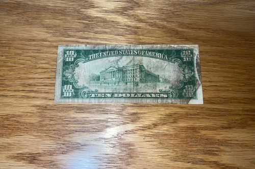 10 dollar bill 1929 lucky 🍀 number 7 ultra low serial number - Picture 4 of 6