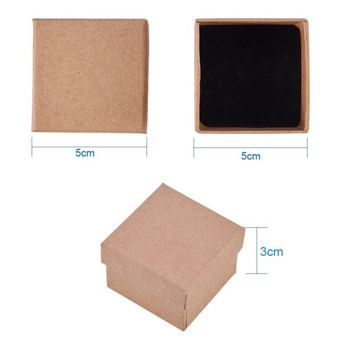 Cardboard Necklace Ring Earring Gift Box Display Jewelry Case Small Boxes w/ Lid - Picture 8 of 16