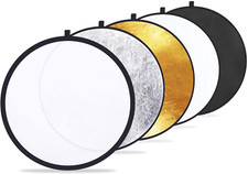 24" 60Cm 5-In-1 Photography Reflector, Multi-Disc Light Reflectors for Photogr