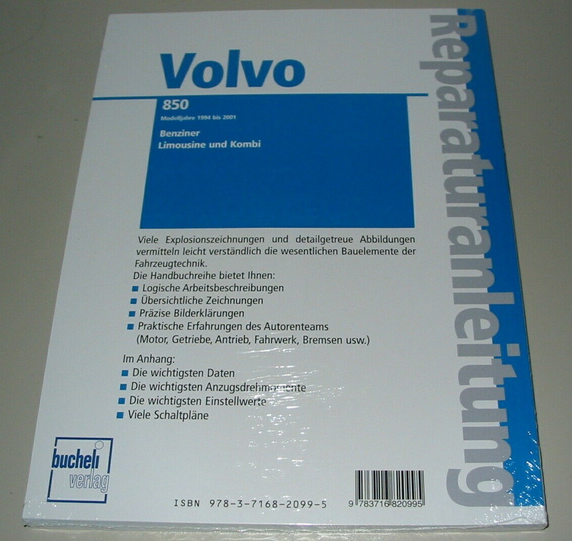 Thumbnail - Reparaturanleitung Volvo 850 / V 70 Benziner Limousine + Kombi Ab 1992