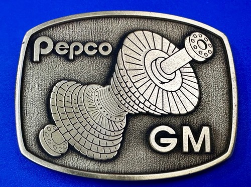 Pepco Electric GM Power Brass Tone Promotional 1992 United Way NOS Belt Buckle