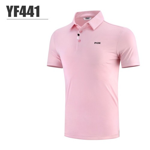 PGM Short Sleeve Men Golf T-shirts Breathable Sport Shirt Summer Male Polo Tops - Picture 17 of 18