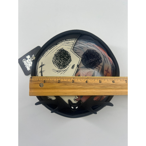 Disney Nightmare Before Christmas Bag Zip Around Black Circle Tim Burton New - Picture 4 of 7