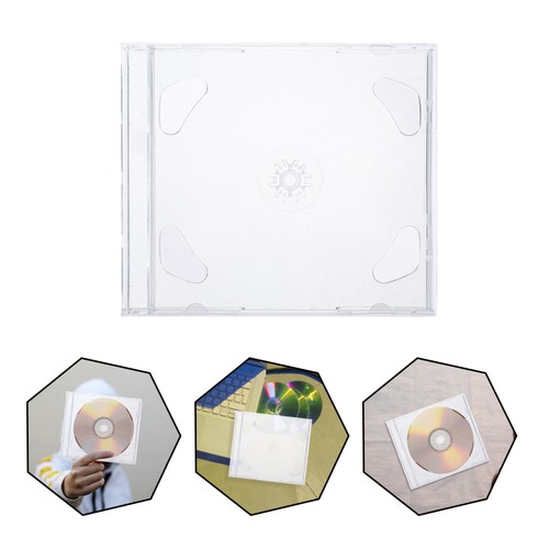 6 Pcs CD-Hülle Aufbewahrungsbehälter Für CD-Halter DVD-Aufbewahrungsbox - Afbeelding 5 van 12