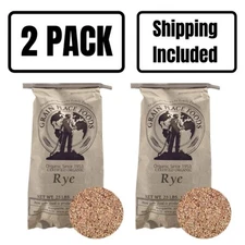 Organic Rye | 25 lb | Pack of 2 | Non-GMO | Shipping Included | Grain Place Food