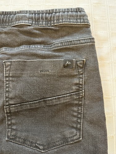 Art Class Boys Easy Drawstring Super Stretch Shorts Black Raw Hem Size Youth XL - Picture 7 of 7