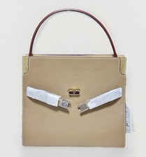 Tory Burch Lee Radziwill Color-Block Small Double Bag Coconut Shell From Japan