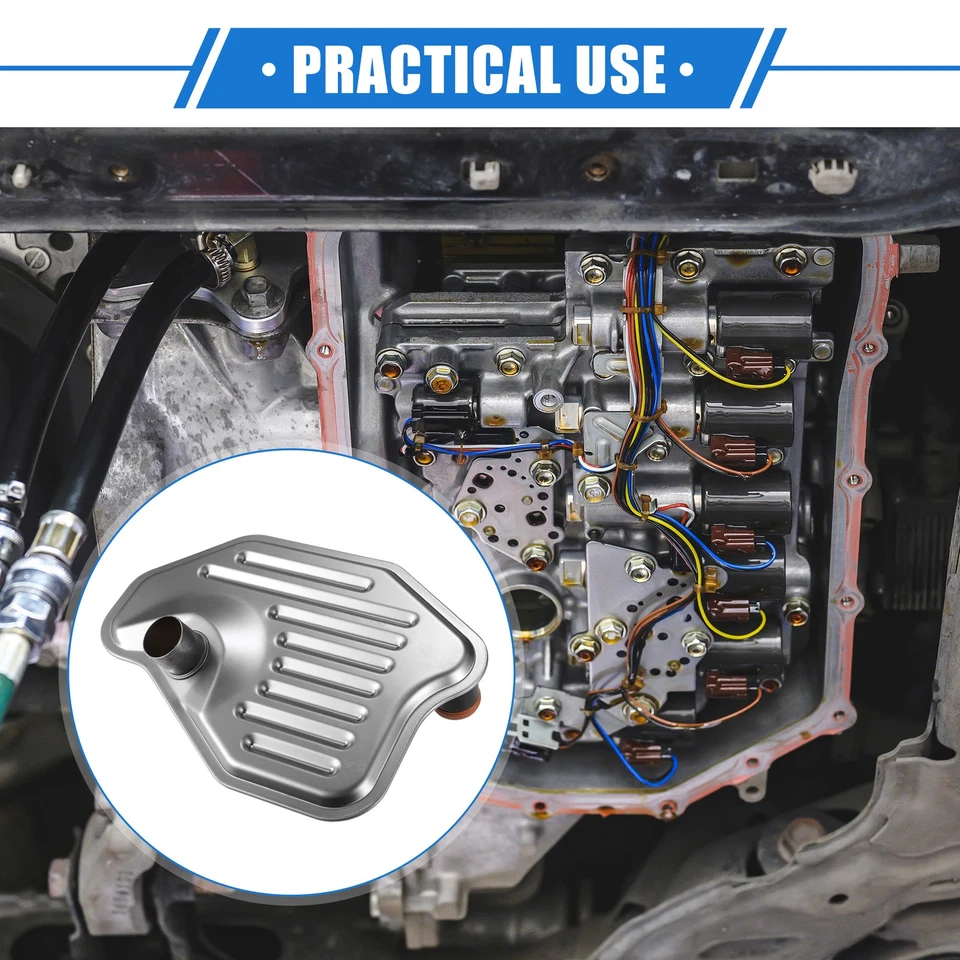 Filtro de transmisión de coche para Ford Crown Victoria 2005-2008 metal tono plata Foto 2 de 4