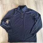 Cutter & Buck Men’s Long Sleeve 1/4 Zip Golf Shirt Black Large Preowned