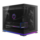 SAMA Fly Light black PC case  hidden LED strips supports back-plug motherboard