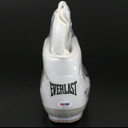 Evander Holyfield Autographed Everlast Boxing Shoe Brand New With PSA COA Rare - Picture 5 of 7