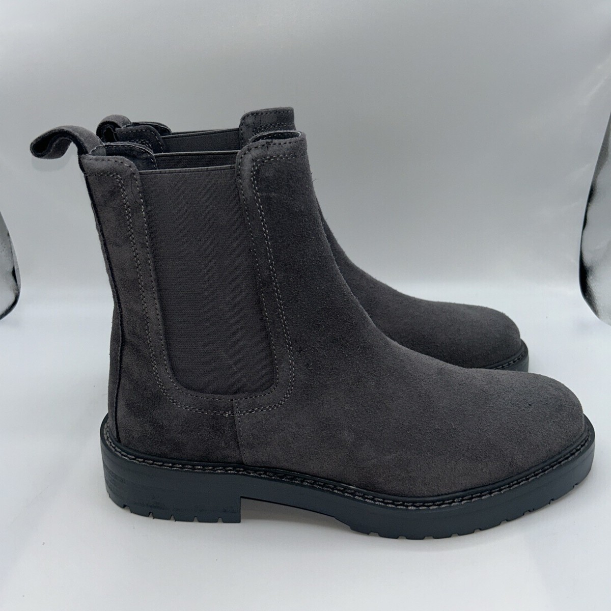 Saint Morta Chunky Chelsea Boot,Grey Suede Lea.,Lug Sole, Men\'s SZ:10M,NEW/DEFS. 05008210-YS584_default_0005.  main image 3