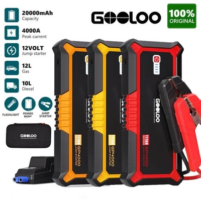 GOOLOO GP4000 Jump Starter 4000A Peak Car Starter SuperSafe 12V Lithium Jump Box - Image 1 of 4