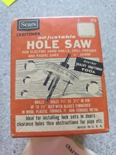 Sears Craftsman Adjustable Hole Saw 1 1/8" To 2 1/2" Dia In Original Box 9-2566
