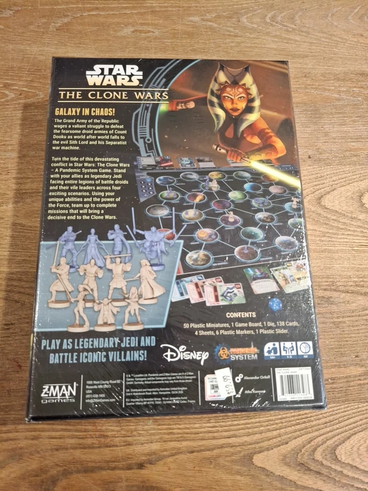 Star Wars the Clone Wars Board Game Pandemic Z-Man Games , Brand New Sealed - Image 3 of 4