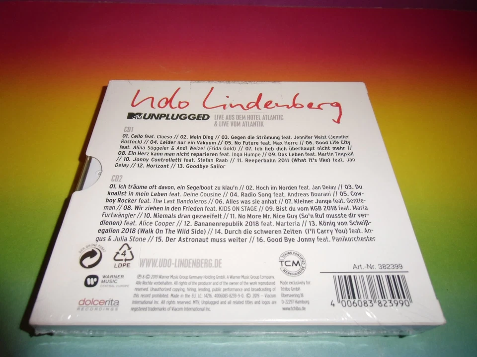 Udo Lindenberg - Unplugged Live Atlantic TOP DEUTSCHROCK ALBUM 2 x CD-NEU-SEALED - Bild 3 von 4
